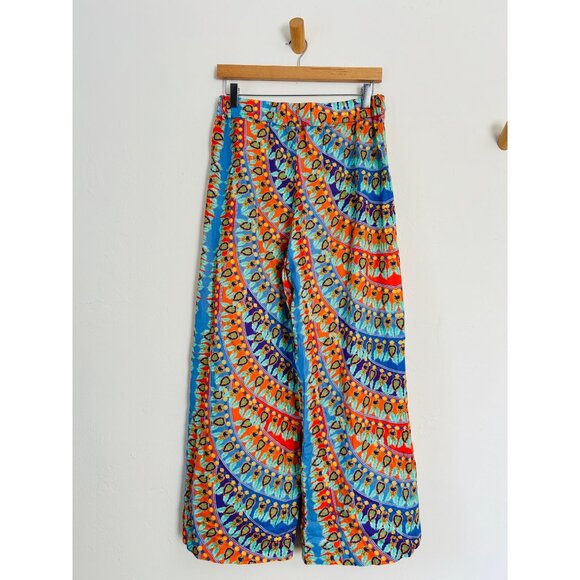 PAOLITA Womens Medium Multicolor Wide Leg Pants - Picture 4 of 12